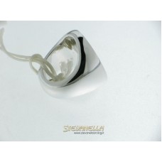 PIANEGONDA anello argento ovale con cuore referenza AA010489 mis.6 new